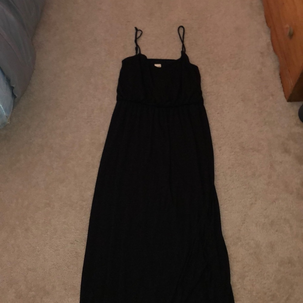 Black maxi dress